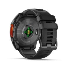 Garmin Fenix 8 – 51 mm AMOLED Slate Gri, Siyah Silikon Kayışlı