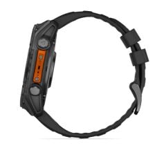 Garmin Fenix 8 – 51 mm AMOLED Slate Gri, Siyah Silikon Kayışlı