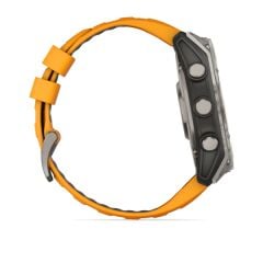 Garmin Fenix 8 – 51 mm AMOLED Sapphire Titanyum Turuncu/Grafit Kayışlı