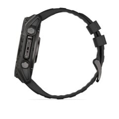 Garmin Fenix 8 – 51 mm AMOLED Sapphire Karbon Gri DLC, Siyah/Gri Silikon Kayışlı