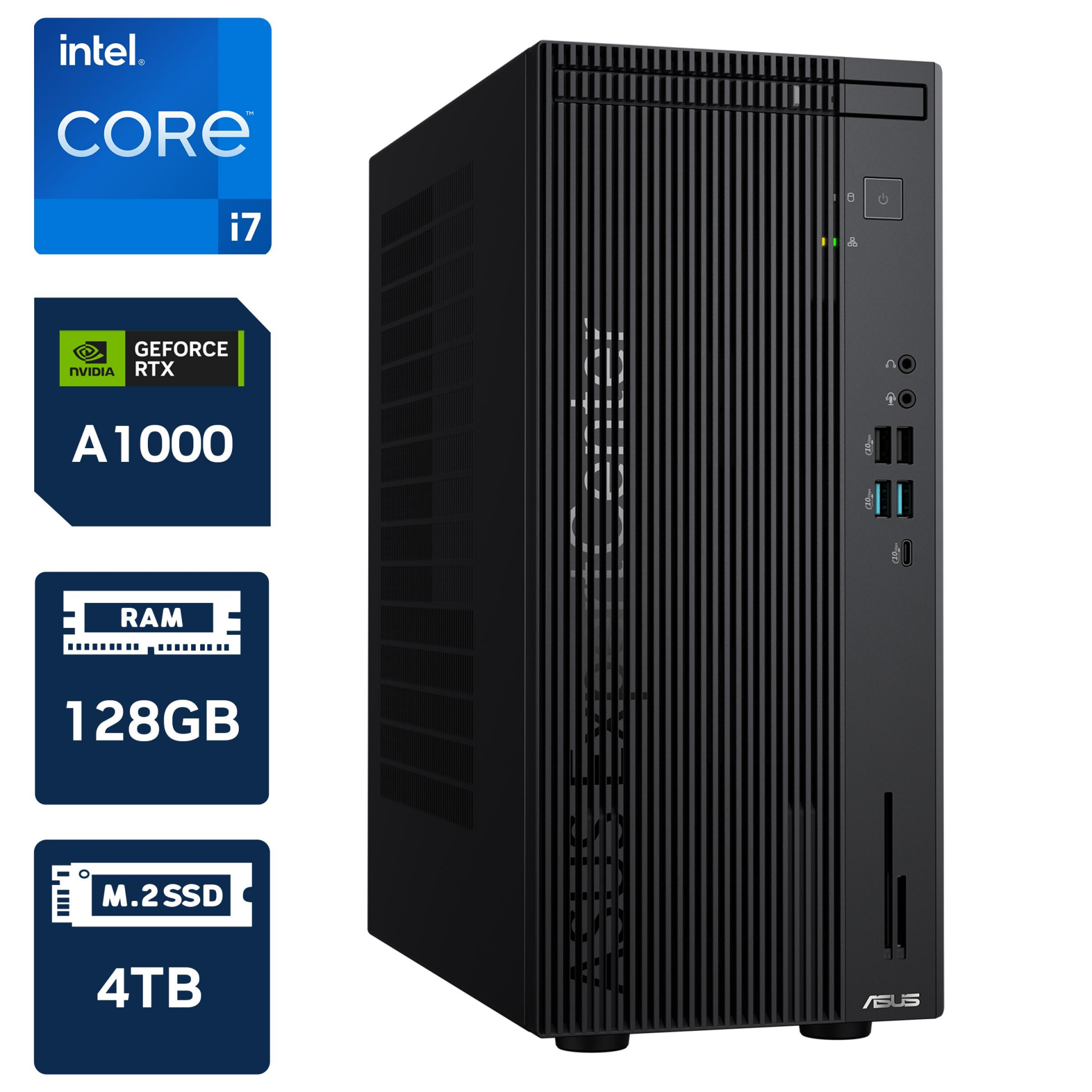 Asus ExpertCenter D701MER-7147003290 i7 14700 128GB DDR5 4TB M.2 RTX A1000 8GB W11P Desktop