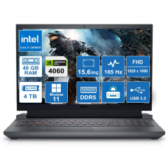 DELL NB GAMING G15 5530 G155530013UV3 İ7-13650HX 48GB DDR5 4TB SSD RTX4060 15.6'' W11P TAŞINABİLİR BİLGİSAYAR