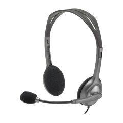 LOGİTECH H110 KABLOLU STEREO KULAKLIK GRİ 981-000271