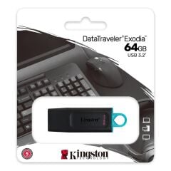 KINGSTON DATATRAVELER EXODIA 64GB USB 3.2 FLASH BELLEK DTX/64GB