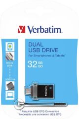 VERBATIM 32GB DUAL USB 2.0 BELLEK