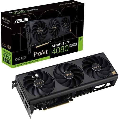 ASUS PROART GEFORCE RTX 4080 SUPER OC 16GB GDDR6X 256 BİT DLSS 3 EKRAN KARTI (PROART-RTX4080S-O16G) 90YV0K90-M0NA00