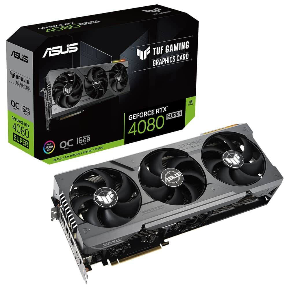 ASUS TUF GAMİNG GEFORCE RTX 4080 SUPER OC 16GB GDDR6X 256 BİT DLSS 3 EKRAN KARTI TUF-RTX4080S-O16G-GAMING 90YV0KA0-M0NA00