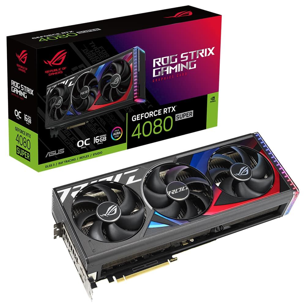 ASUS ROG STRİX GEFORCE RTX 4080 SUPER OC 16GB GDDR6X 256 BİT DLSS 3 EKRAN KARTI (ROG-STRIX-RTX4080S-O16G-GAMING) 90YV0KB0-M0NA00