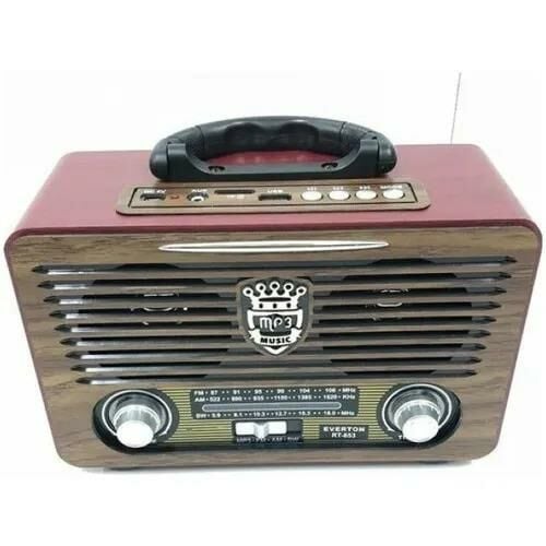 EVERTON RT-657 BLUETOOTH FM/USB/TF/AUX ŞARJLI NOSTALJİK RADYO