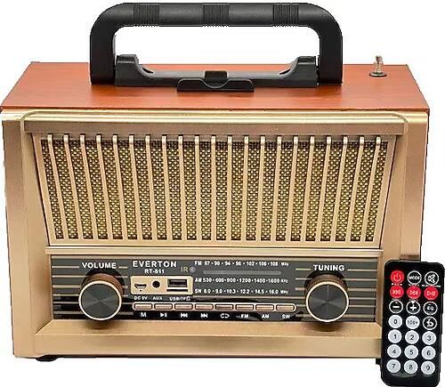 EVERTON RT-811 BLUETOOTH-USB-SD-FM NOSTALJİK RADYO EL FENERİ ÖZELLİKLİ