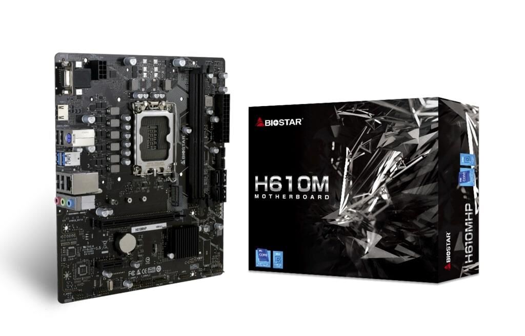 BİOSTAR H610MHP 2.0 INTEL 1700P DDR4 3200 HDMI VGA M2 MATX 1X M.2, 2XDIMM 64GB MAX,4K2K, 4XUSB 2.0, 2XUSB 3.2 ANAKART