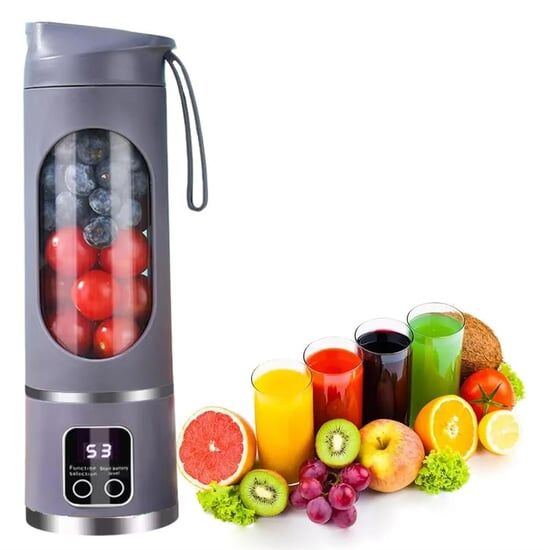 POWERMASTER SUNUP SN-25965 TAŞINABİLİR DİJİTAL EKRANLI MOR MEYVE SIKACAĞI