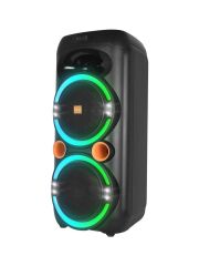 MİKADO MD-79KP 30W IŞIKLI SİYAH 1 UHF UV MİKROFONLU USB/BT/TF/TWS/AUX 2 MİK GİRİŞLİ TYPE-C ŞARJLI TOPLANTI-PARTİ HOPARLÖR