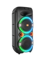 MİKADO MD-79KP 30W IŞIKLI SİYAH 1 UHF UV MİKROFONLU USB/BT/TF/TWS/AUX 2 MİK GİRİŞLİ TYPE-C ŞARJLI TOPLANTI-PARTİ HOPARLÖR