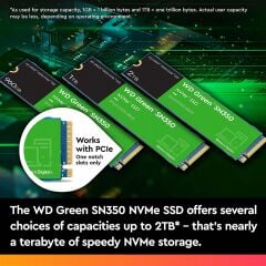 WD GREEN SN350 NVMe SSD 480GB PC SSD WDS480G2G0C