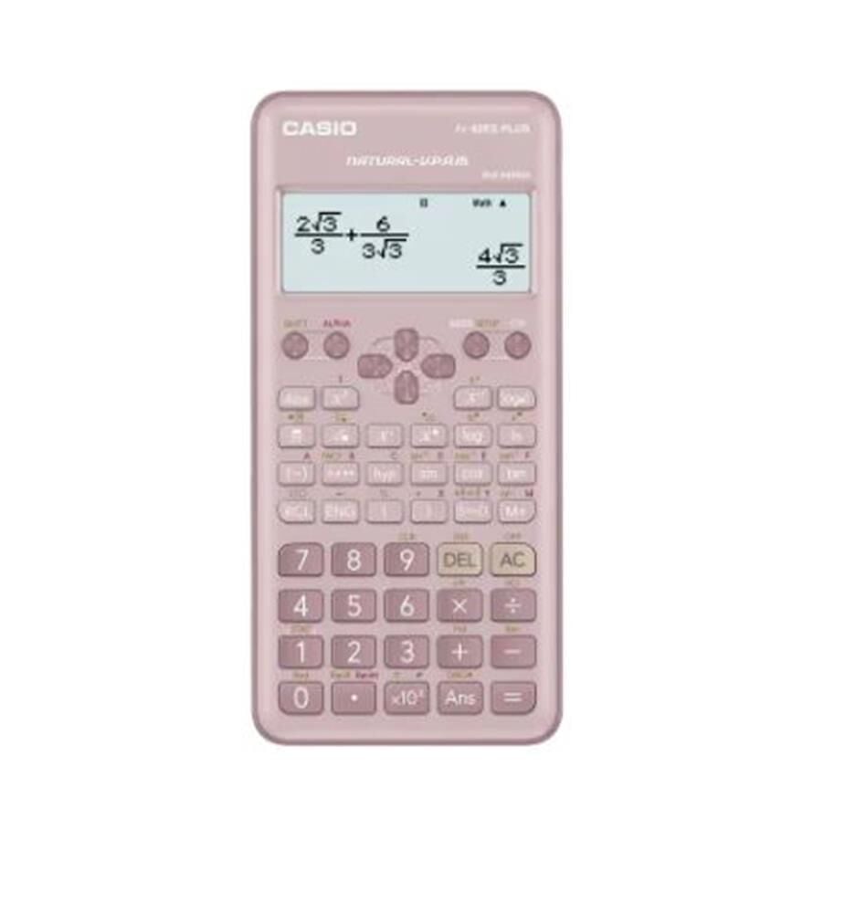 CASİO FX-82ES PLUS PEMBE BİLİMSEL FONKSİYONLU HESAP MAKİNESİ 2.VERSİYON