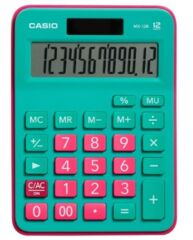 CASİO MX-12B-GNRD 12 HANE MASA ÜSTÜ HESAP MAKİNESİ YEŞİL-PEMBE