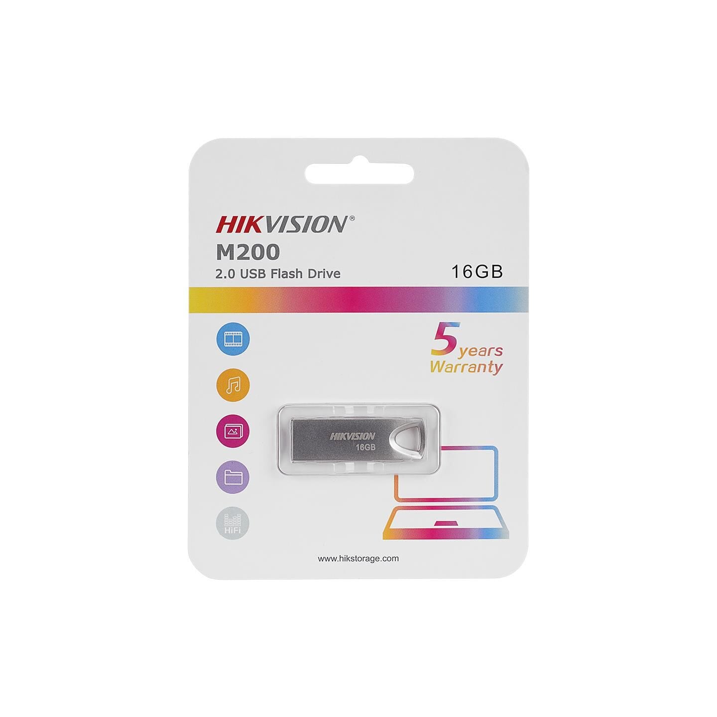 HİKVİSİON 16GB USB2.0 HS-USB-M200/16G METAL FLASH BELLEK