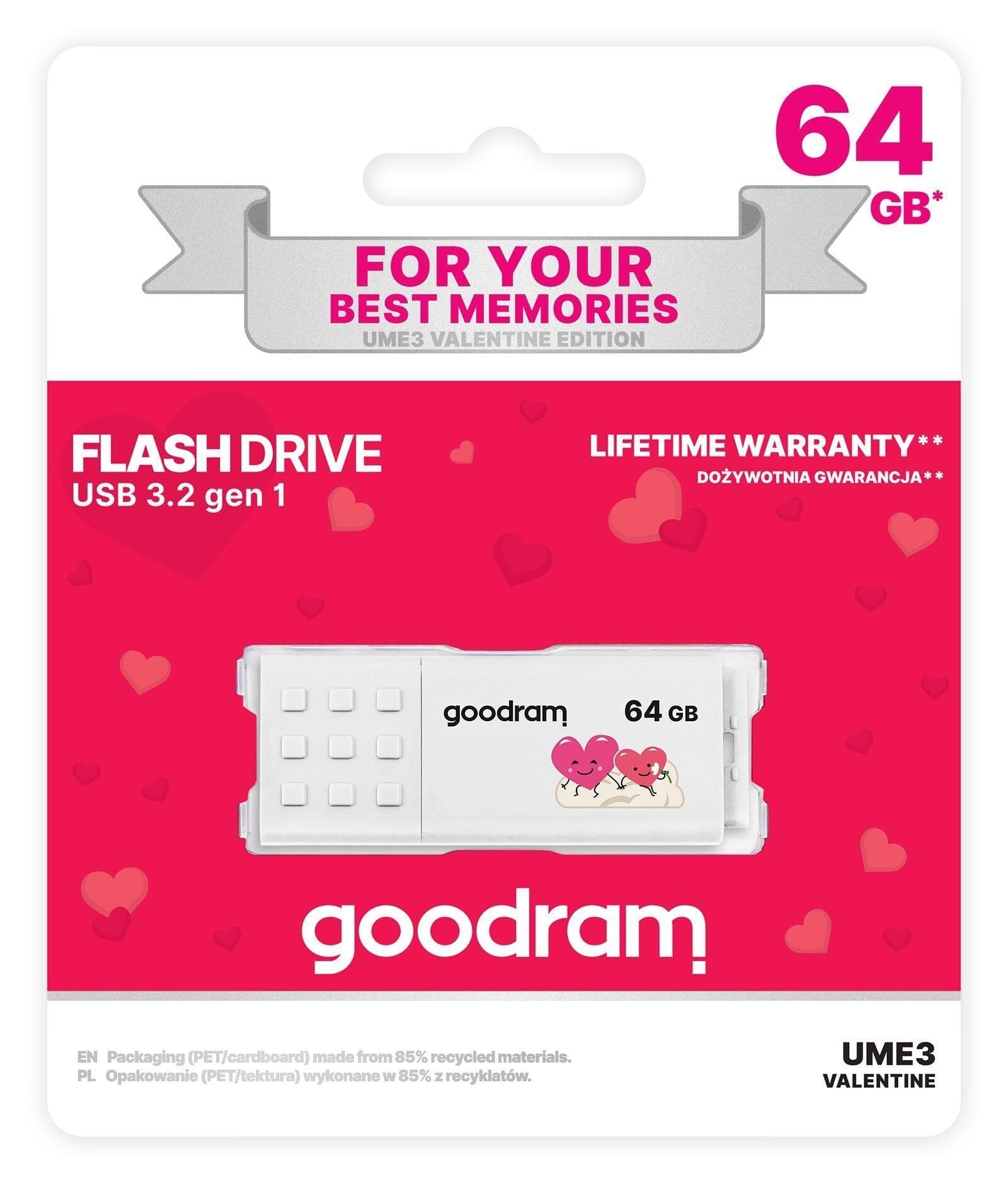 GOODRAM 64GB USB 3.2 GEN 1 BEYAZ USB BELLEK