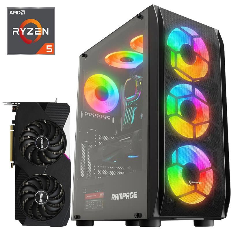 Ryzen 5 7600X3D Asus RTX3060ti16GB RAM 512GB M2 SSD W11P