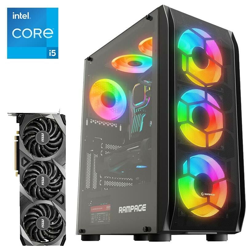 İ5-12400F MSI RTX3070 Ventus 3x OC 16GB RAM 512GB M2 SSD W11P