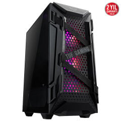 ASUS GT301 TUF GAMİNG TEMPERED GLASS RGB USB 3.1 ATX ADRESLENEBİLİR OYUNCU BİLGİSAYAR KASASI 90DC0040-B49000