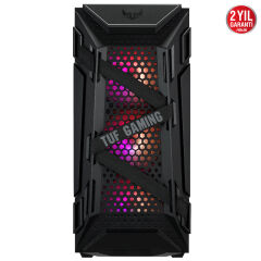 ASUS GT301 TUF GAMİNG TEMPERED GLASS RGB USB 3.1 ATX ADRESLENEBİLİR OYUNCU BİLGİSAYAR KASASI 90DC0040-B49000