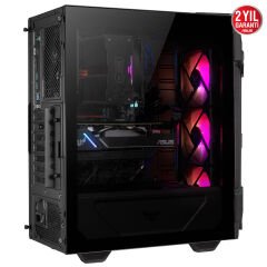 ASUS GT301 TUF GAMİNG TEMPERED GLASS RGB USB 3.1 ATX ADRESLENEBİLİR OYUNCU BİLGİSAYAR KASASI 90DC0040-B49000