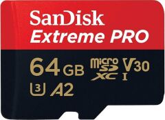 SANDİSK EXTREME PRO SDSQXCU-064G-GN6MA CLASS 10 UHS-I U3 A2 V30 64 GB MİCRO SD KART