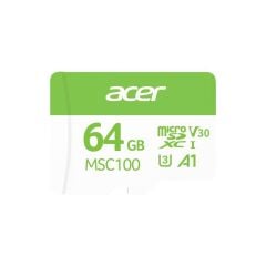 ACER MSC100 64GB MİCROSD U3 V30 A1 AKSİYON KAMERA & GÜVENLİK KAMERASI UYUMLU
