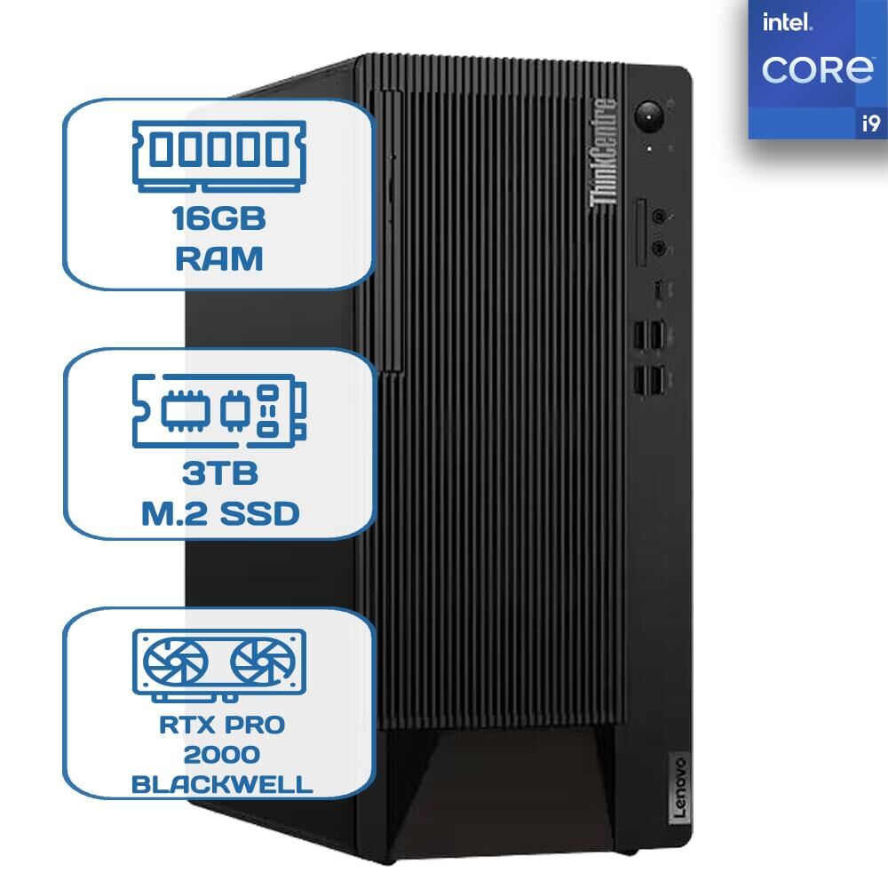 LENOVO M90T GEN 5 12V2S08000 İ9-14900 VPRO - 16GB RAM - 3TB M.2 SSD - RTX PRO 2000 BLACKWELL 16GB - W11P