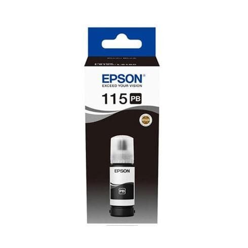 EPSON 115 PHOTO BLACK FOTO SİYAH ŞİŞE MÜREKKEP T07D14A L8160/L8180