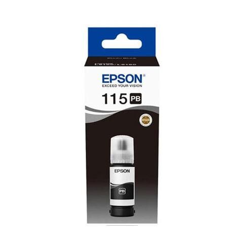 EPSON 115 PHOTO BLACK FOTO SİYAH ŞİŞE MÜREKKEP T07D14A L8160/L8180