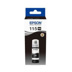 EPSON 115 PHOTO BLACK FOTO SİYAH ŞİŞE MÜREKKEP T07D14A L8160/L8180