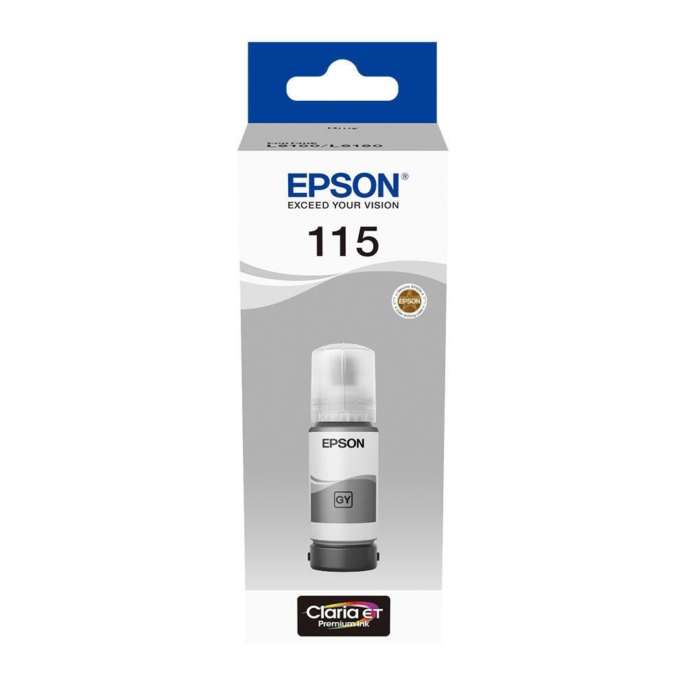 EPSON 115 GREY GRİ ŞİŞE MÜREKKEP T07D54A L8160/L8180