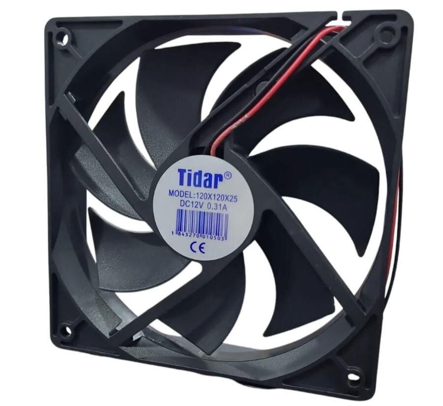 TİDAR 120X120X25MM 12V DC KARE FAN