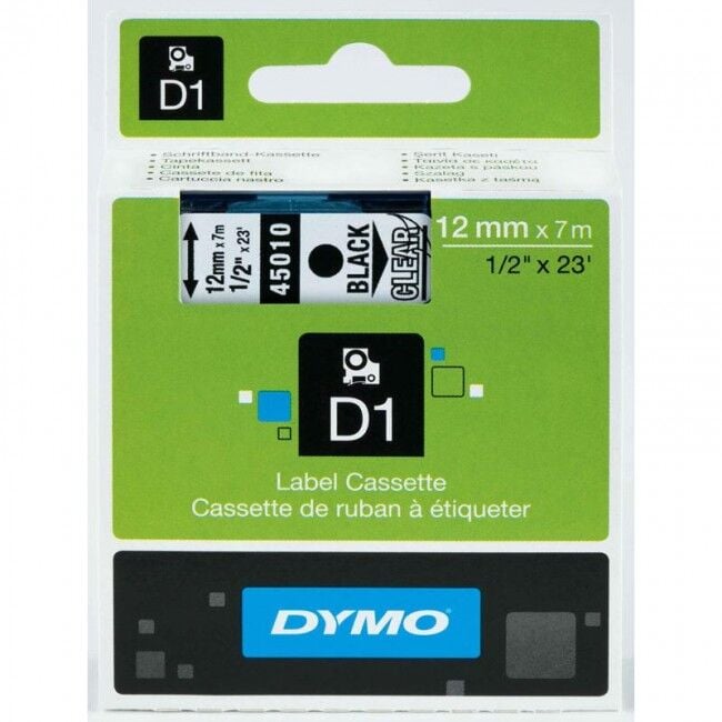 DYMO ŞERiT D1 12MMX7MT MAVİ/SİYAH