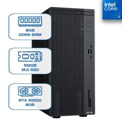 Asus ExpertCenter P500MV-C52108512B0D C5 210H 8 GB DDR5 512 GB M.2 SSD RTX A1000 8GB W11P Desktop