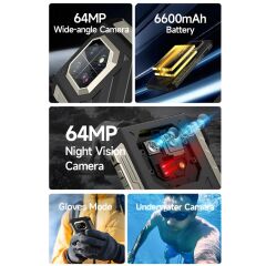 Ulefone Armor 22 6600mAh 6.58” 64MP 8GB 128GB IP68 Gece Görüş Kameralı Dayanıklı Cep Telefonu