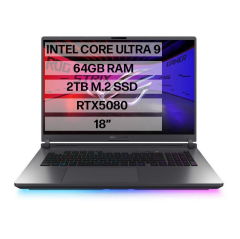 ASUS ROG STRİX G18 G815LW-S9127 ULTRA 9-275HX - 64GB RAM - 2TB M.2 SSD - RTX5080 - W11P - 18'' TAŞINABİLİR BİLGİSAYAR