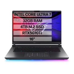 ASUS ROG STRİX G16 G615LR-S5216 ULTRA 7-255HX - 32GB RAM - 4TB M.2 SSD - RTX5070Tİ - W11P - 16'' TAŞINABİLİR BİLGİSAYAR