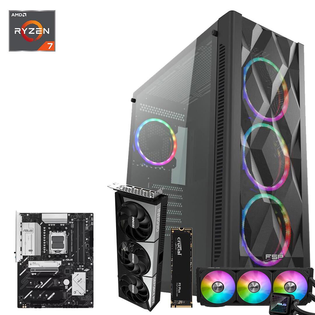 RYZEN 7 9800X3D 32GB RAM 1 TB M.2 SSD 16GB RTX5080 3X OC