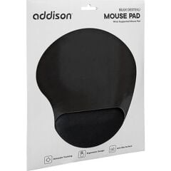 ADDISON BİLEKLİK DESTEKLİ SİYAH MOUSE PAD 300521