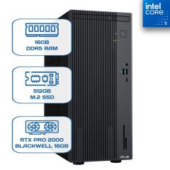 Asus ExpertCenter P500MV-C52108512B0D C5 210H 16 GB DDR5 512 GB M.2 SSD RTX PRO 2000 BLACKWELL 16GB W11P Desktop