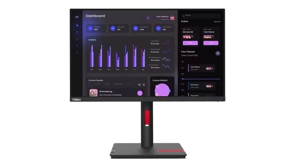 LENOVO T24İ-30 63CFMATXTK 23.8 INCH HDMIX1 DPX1 VGAX1 MONİTÖR