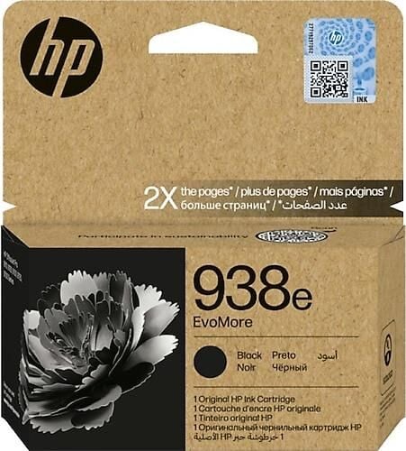 HP 938E BLACK SİYAH YÜKSEK KAPASİTE KARTUŞ 4S6Y2PE