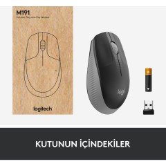 Logitech M191 Kablosuz Mouse - Gri
