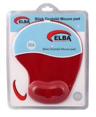 ELBA K06152 BİLEKLİKLİ JEL MOUSE PAD KIRMIZI