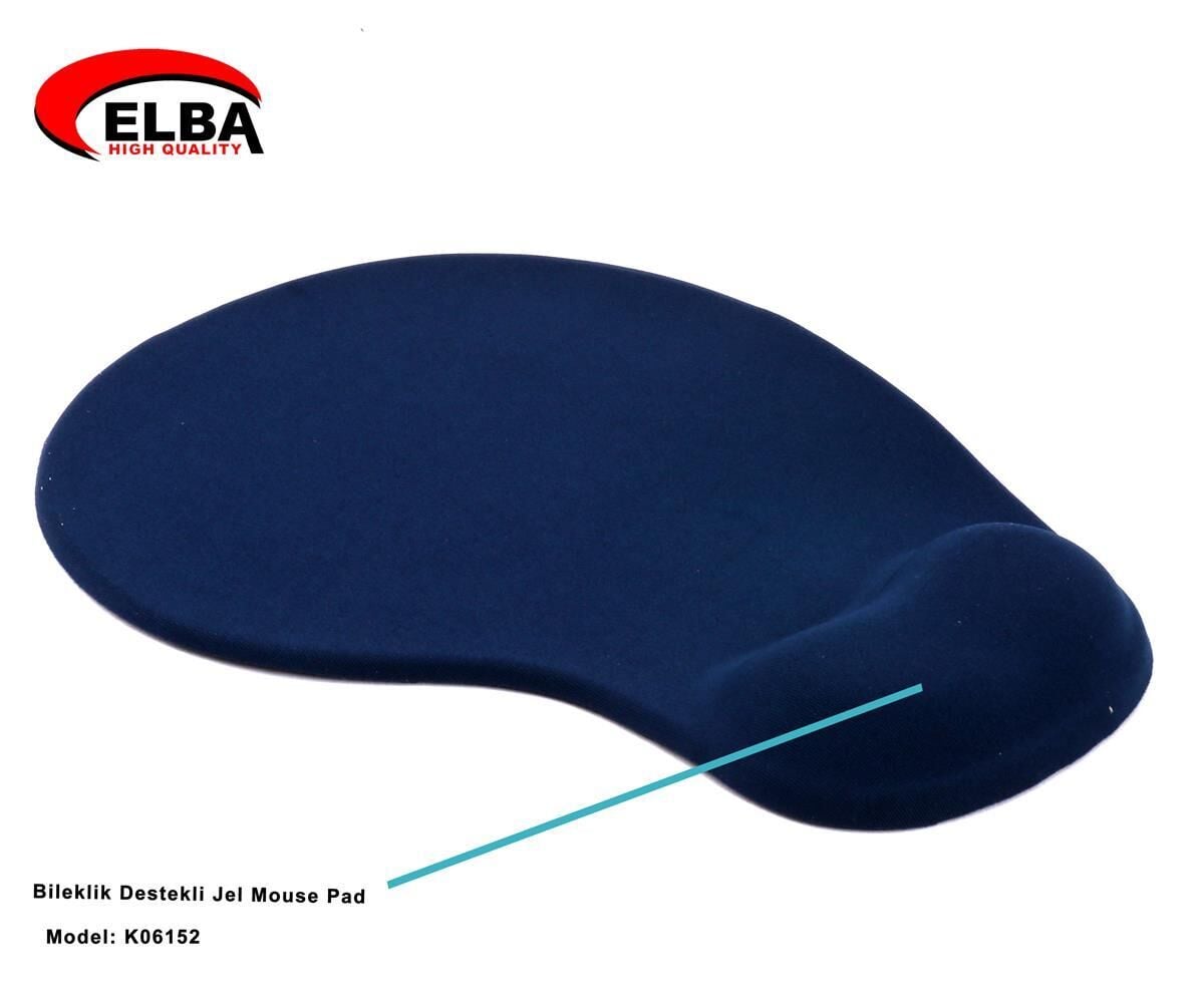 ELBA K06152 BİLEKLİKLİ JEL MOUSE PAD MAVİ