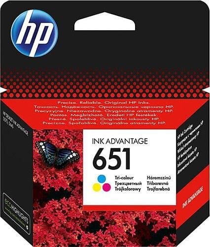 HP C2P11AE ÜÇ RENKLİ KARTUŞ 651